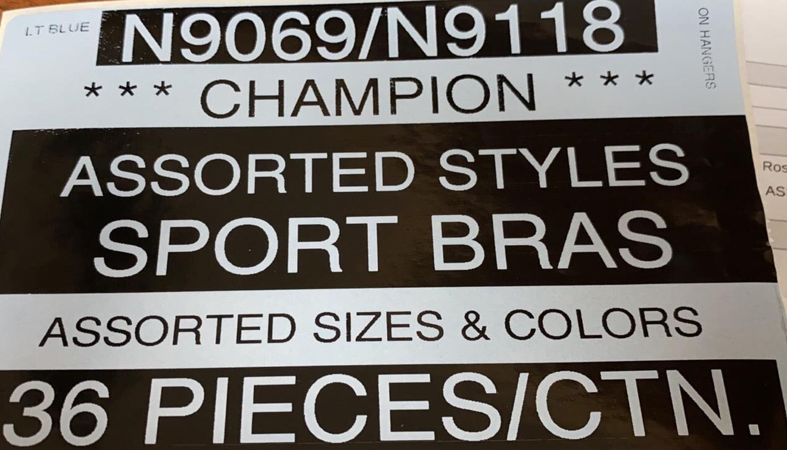 CHAMPION LADIES BRAS STYLE N9069/N9118 – Atlantic Wholesale