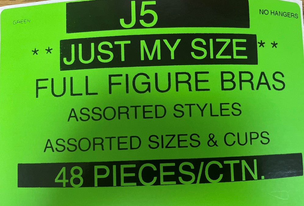 Just My Size Full Figure Bras Style J5 – Atlantic Wholesale