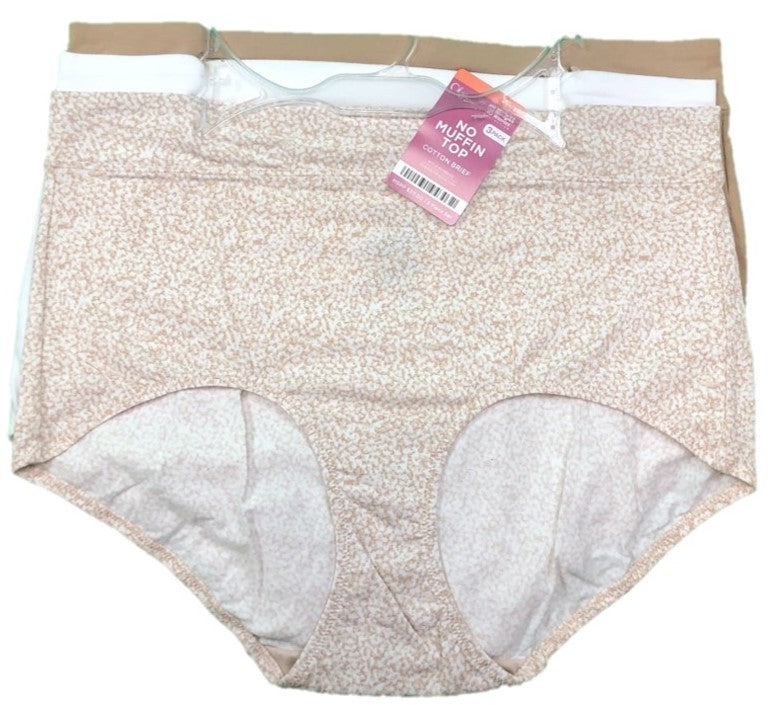 no muffin top cotton brief panties