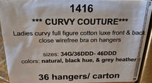 CURVY COUTURE LADIES CURVY FULL FIGURE COTTON LUXE FRONT & BACK CLOSE WIREFREE BRA STYLE 1416