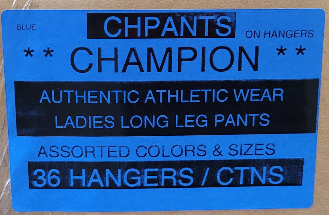 CHAMPION AUTHENTIC ATHLETIC WEAR LADIES LONG LEG PANTS STYLE CHPANTS