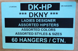 DKNY LADIES DESIGNER ASSORTED HIPSTERS STYLE DK-HP