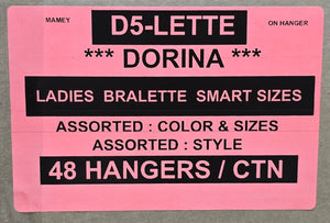 DORINA LADIES BRALETTE SMART SIZES STYLE D5-LETTE