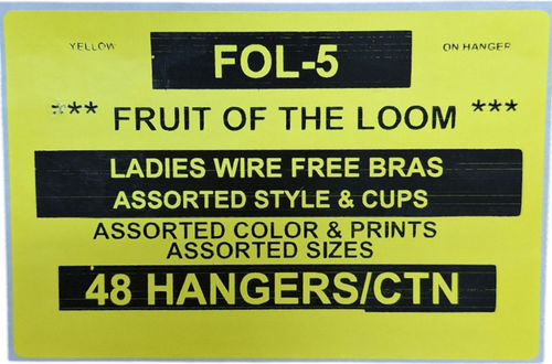 FRUIT OF THE LOOM LADIES WIRE FREE BRAS STYLE FOL-5