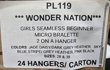WONDER NATION GIRLS SEAMLESS BEGINNER MICRO BRALETTE STYLE PL119