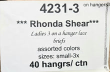 RHONDA SHEAR LADIES LACE BRIEFS STYLE 4231-3