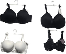 SMART & SEXY WOMENS REGULAR SIZE & FULL FIGURE SOFTCUP AND UNDERWIRE BRAS STYLE SS5-B/W