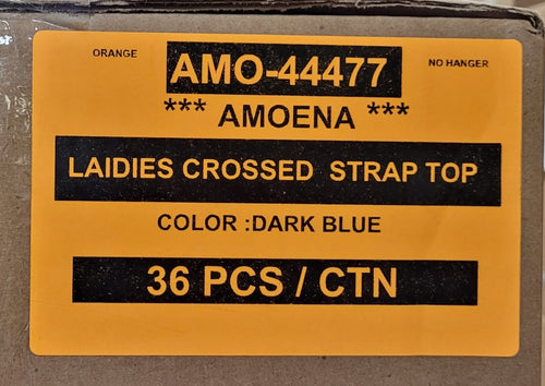 AMOENA LADIES CROSSED STRAP TOP STYLE AMO-44477