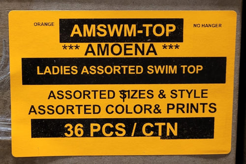 AMOENA LADIES ASSORTED SWIM TOP STYLE AMSWM-TOP
