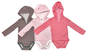 HANES 3PK LS BODYSUIT STYLE BF2BH3