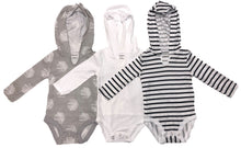 HANES 3PK LS BODYSUIT STYLE BF2BH3