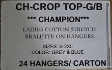 CHAMPION LADIES COTTON STRETCH BRALETTE STYLE CH-CROPTOP