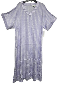 KAREN NEUBURGER LADIES LOUNGE SATIN CAFTAN STYLE D-KN-K-933