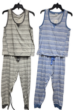 SPLENDID LADIES STRIPE 2PC JOGGER TANK STYLE D-PJ-121