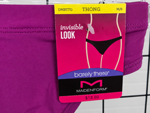 MAIDENFORM LADIES BARELY THERE INVISIBLE LOOK THONGS STYLE DMBTTG