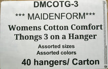 MAIDENFORM WOMENS COTTON COMFORT THONGS STYLE DMCOTG-3