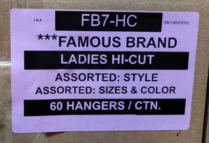 FAMOUS BRAND LADIES HI-CUT STYLE FB7-HC