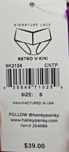 HANKY PANKY LADIES V-KINI PANTIES STYLE HP-VK