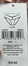 HANKY PANKY LADIES V-KINI PANTIES STYLE HP-VK