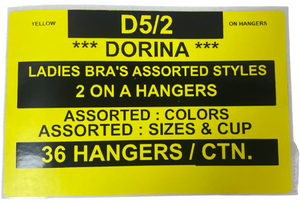 DORINA LADIES BRAS STYLE D5/2