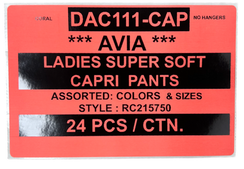AVIA LADIES SUPER SOFT CAPRI PANTS STYLE DAC111-CAP