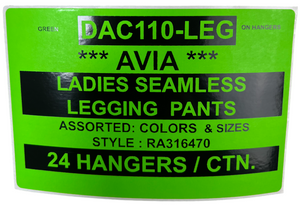 AVIA LADIES SEAMLESS LAGGING PANTS STYLE DAC110-LEG