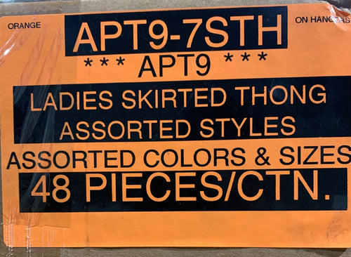 APT.9 LADIES SKIRTED THONG STYLE APT9-7STH