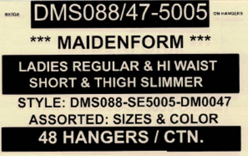 MAIDENFORM LADIES REGULAR & HI WAIST SHORT & THIGH SLIMMER STYLE DMS088/47-5005