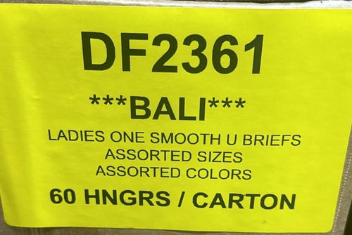BALI LADIES ONE SMOOTH U BRIEFS STYLE DF2361