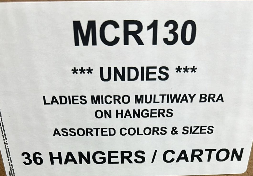 UNDIES LADIES MICRO MULTIWAY BRA STYLE MCR130