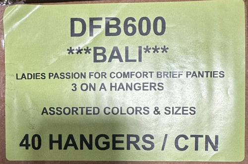 BALI LADIES PASSION FOR COMFORT BRIEF PANTIES STYLE DFB600-3