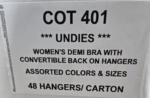 UNDIES LADIES DEMI BRA WITH CONVERTIBLE BACK STYLE COT401