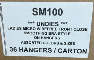 UNDIES LADIES MICRO WIREFREE FRONT CLOSE SMOOTHING BRA STYLE SM100