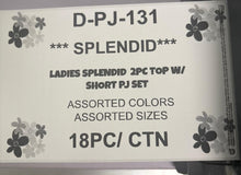 SPLENDID LADIES 2PC TOP W/SHORT PJ SET STYLE D-PJ-131