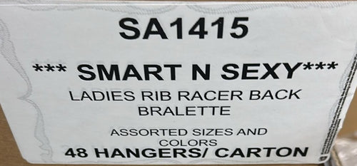 SMART N SEXY LADIES RIB RACER BACK BRALETTE STYLE SA1415