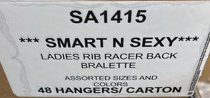 SMART N SEXY LADIES RIB RACER BACK BRALETTE STYLE SA1415