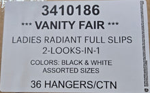 VANITY FAIR LADIES RADIANT FULL SLIPS 2-LOOKS-IN-1 STYLE 3410186