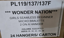 WONDER NATION GIRLS SEAMLESS BEGINNER MICRO BRALETTE STYLE PL119/137/137F