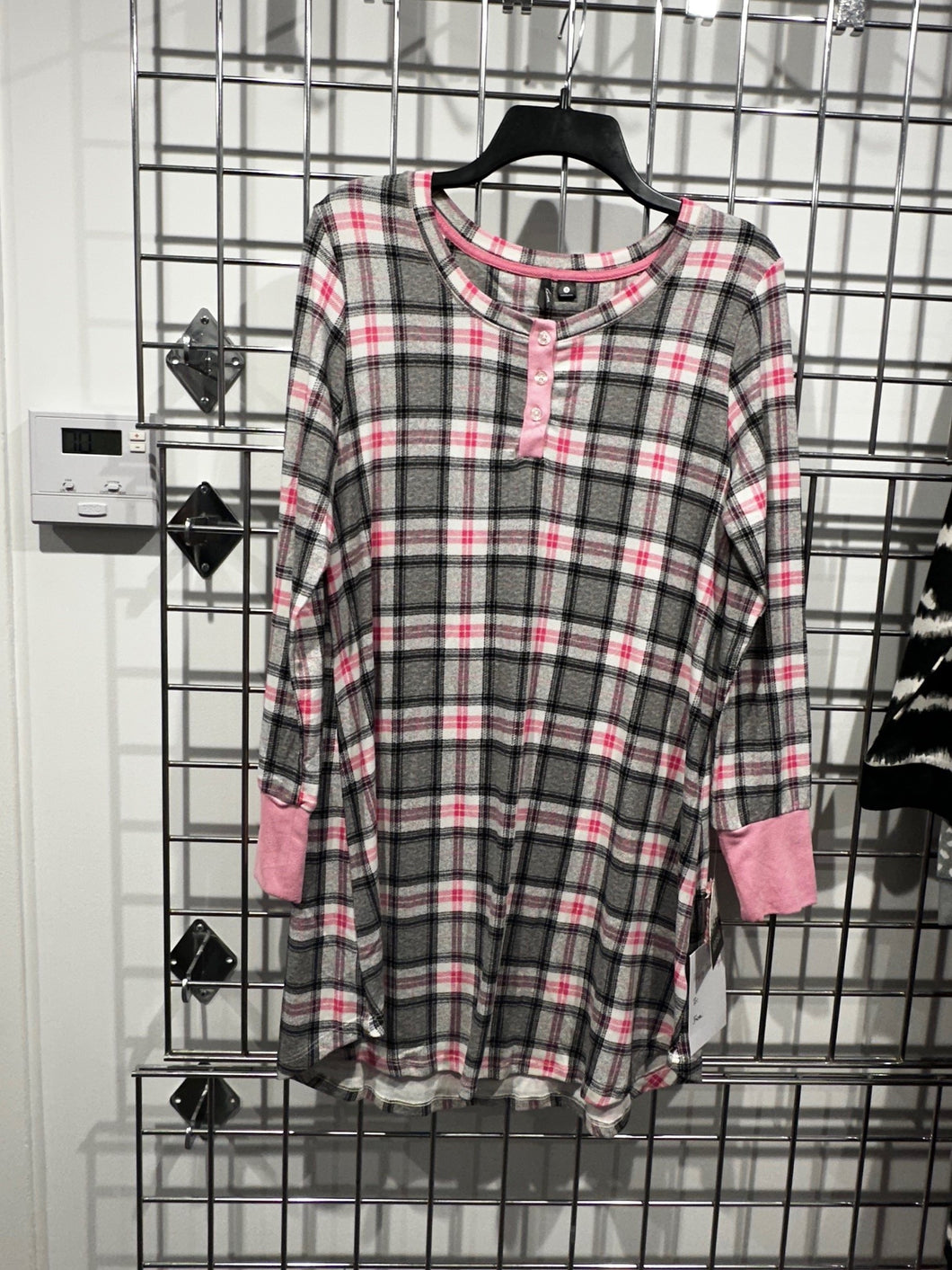 KENSIE SLEEPWEAR SHORT SLEEPSHIRT - L/S STYLE R234239730