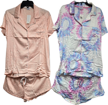 SPLENDID LADIES 2 PC NOTCH COLLAR / DRAWSTRING SHORT SET STYLE D-PJ-120