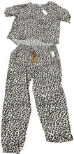 SPLENDID WOMENS SHORT SLEEVE AND LONG PANTS 2PC PJ SET STYLE R85D764