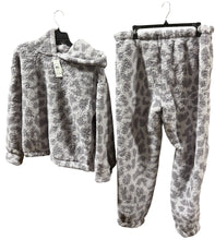 SPLENDID WOMENS 2PC HOODED HIGH PILE FLEECE PJ SET STYLE RLDO223