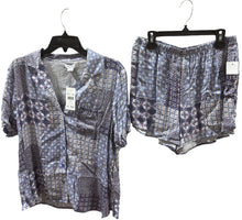 SPLENDID WOMENS NOTCH TOP & BOXER SHORTS PJ SET STYLE RLDO356