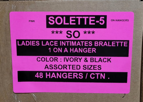 SO LADIES INTIMATES BRALETTE 1 ON A HANGER STYLE SOLETTE-5