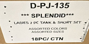 SPLENDID LADIES 2 PC TANK & SHORT SET STYLE D-PJ-135