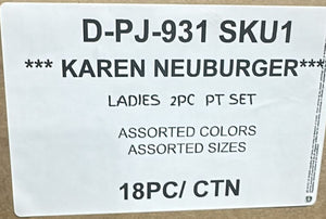 KAREN NEUBURGER LADIES 2PC PT SET STYLE D-PJ-931