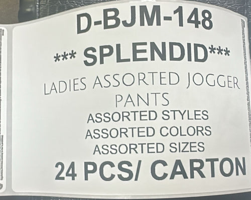 SPLENDID LADIES JOGGER PANTS STYLE D-BJM-148