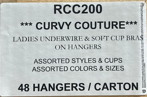 CURVY COUTURE LADIES UNDERWIRE & SOFT CUP BRAS STYLE RCC200
