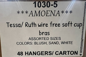 AMOENA TESSA/RUTH WIRE FREE SOFT CUP BRAS STYLE 1030-5