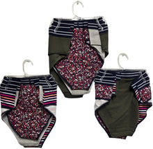 NO BOUNDARIES WOMEN HIGH WAISTED RIBBED COTTON BRIEF PANTIES STYLE NB413-3